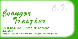 csongor treszler business card